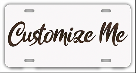 Personalized License Plates