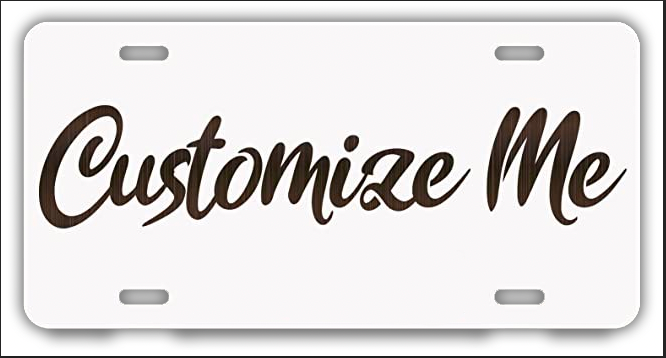 Personalized License Plates