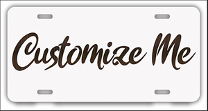 Personalized License Plates