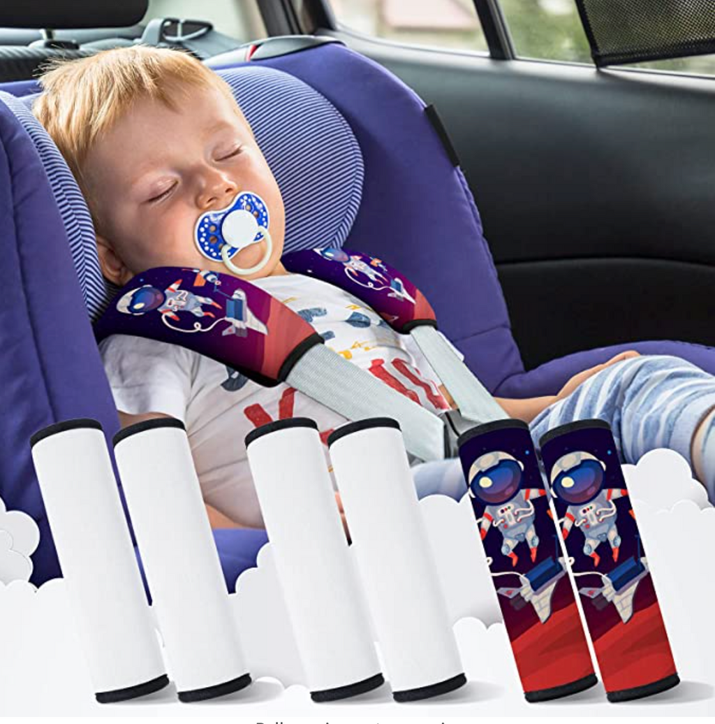 Personalized Car seat belt covers set of 2