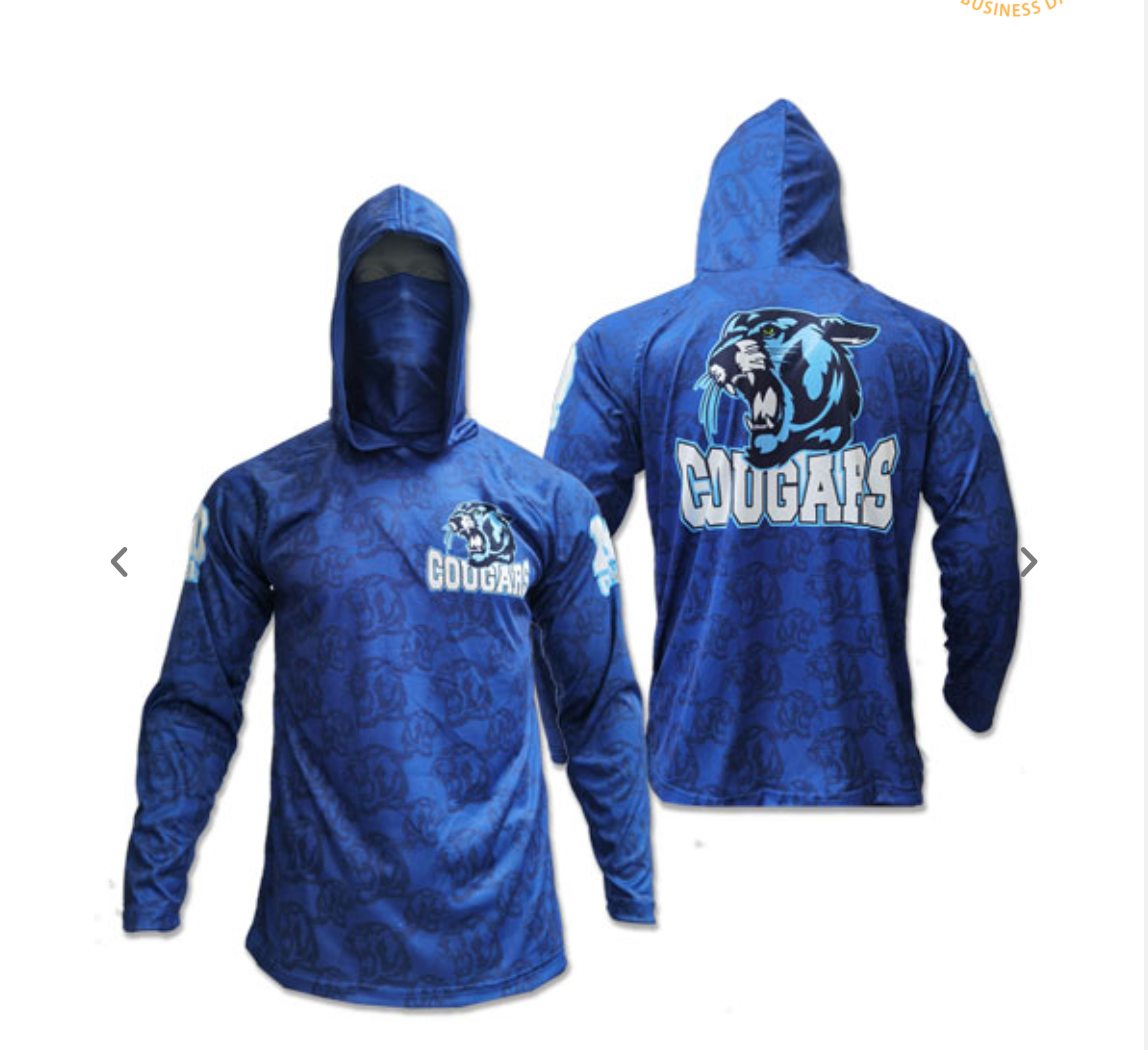 HOODED T-SHIRT WITH GAITER LONG SLEEVE 6oz