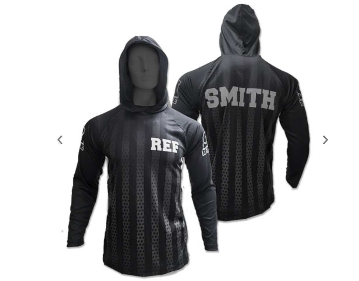 HOODED T-SHIRT WITH GAITER LONG SLEEVE 6oz