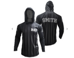 HOODED T-SHIRT WITH GAITER LONG SLEEVE 6oz