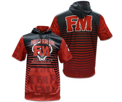HOODIE SHORT SLEEVE 9oz POLYESTER