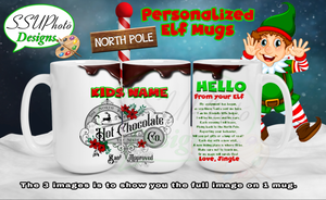 Personalized Elf Mugs