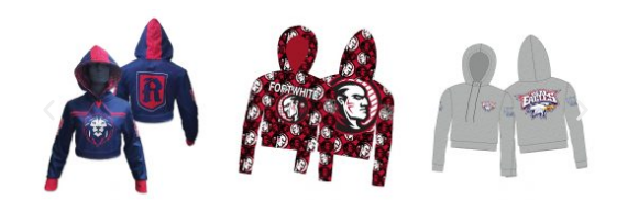 CROP TOP HOODIE 9oz POLYESTER