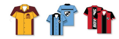 BUTTON UP BOWLING SHIRT POLYESTER