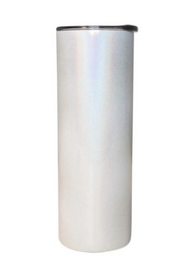 1 Case (25) Blank 20oz Sparkle Straight Sublimation Tumblers bulk