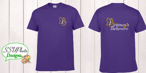 Purple Gildan Short Sleeve Shirt