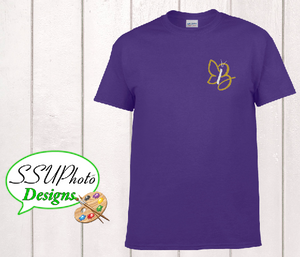 Purple Gildan Short Sleeve Shirt