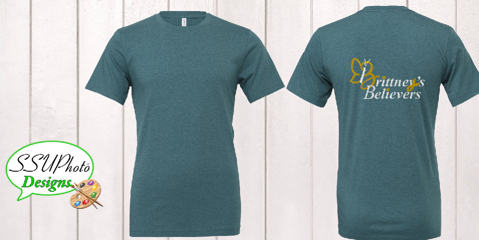 Bella Canvas Deep Heather Teal Short Sleeve Shirt