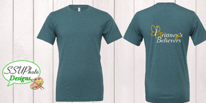 Bella Canvas Deep Heather Teal Short Sleeve Shirt