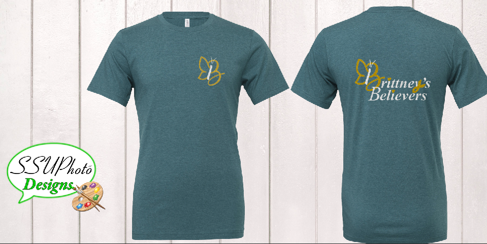 Bella Canvas Deep Heather Teal Short Sleeve Shirt