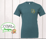 Bella Canvas Deep Heather Teal Short Sleeve Shirt