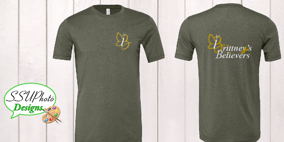 Bella Canvas Heather Military Green  Short Sleeve Shirt