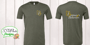 Bella Canvas Heather Military Green  Short Sleeve Shirt