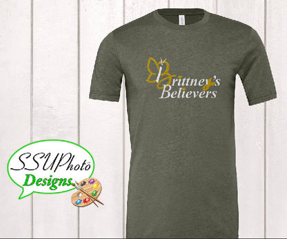 Bella Canvas Heather Military Green  Short Sleeve Shirt