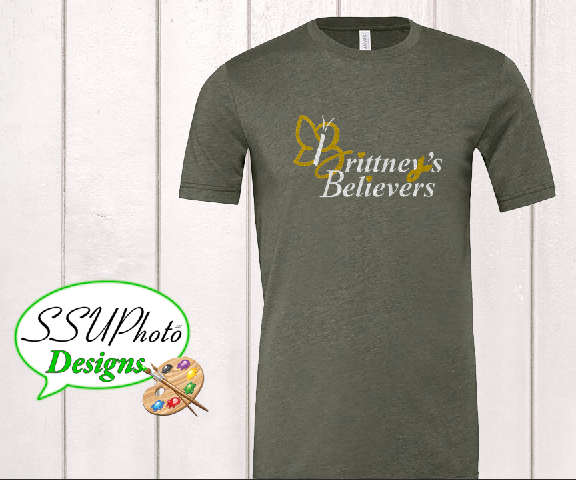 Bella Canvas Heather Military Green  Short Sleeve Shirt