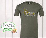 Bella Canvas Heather Military Green  Short Sleeve Shirt