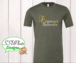 Bella Canvas Heather Military Green  Short Sleeve Shirt