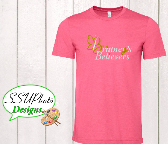 Bella Canvas Heather Charity pink  Short Sleeve Shirt