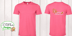 Bella Canvas Heather Charity pink  Short Sleeve Shirt