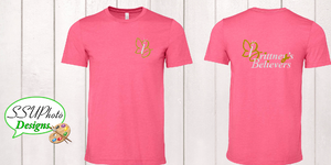 Bella Canvas Heather Charity pink  Short Sleeve Shirt
