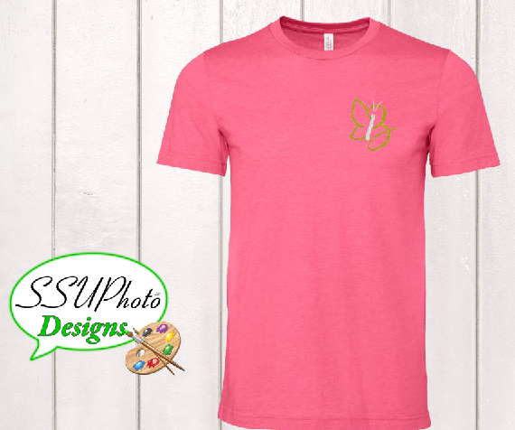 Bella Canvas Heather Charity pink  Short Sleeve Shirt