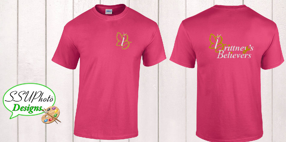 Pink Gildan Short Sleeve Shirt
