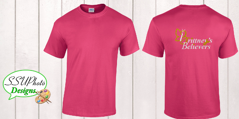 Pink Gildan Short Sleeve Shirt