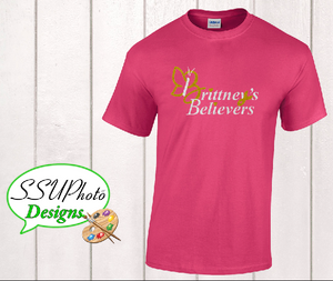 Pink Gildan Short Sleeve Shirt