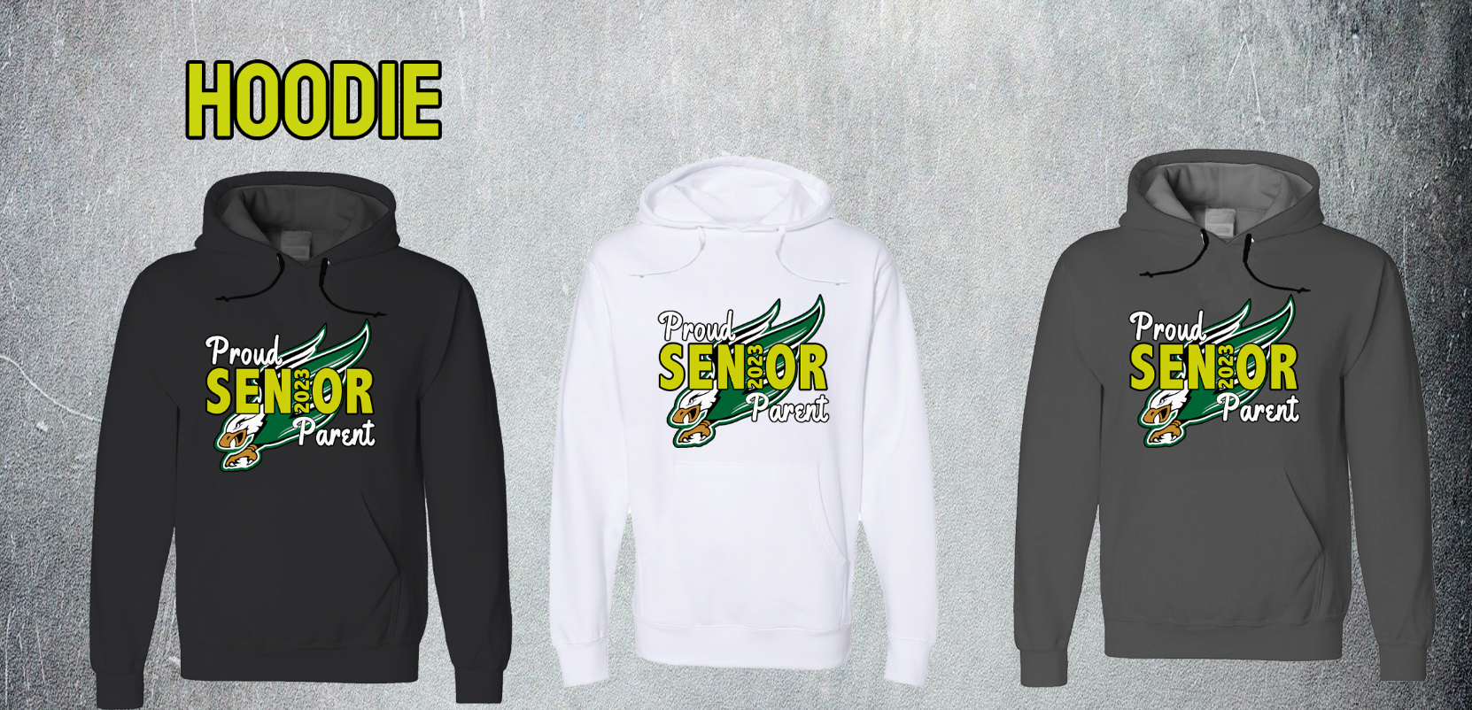 "Proud Parent" Enfield Safe Grad 2023 Pullover Hoodie