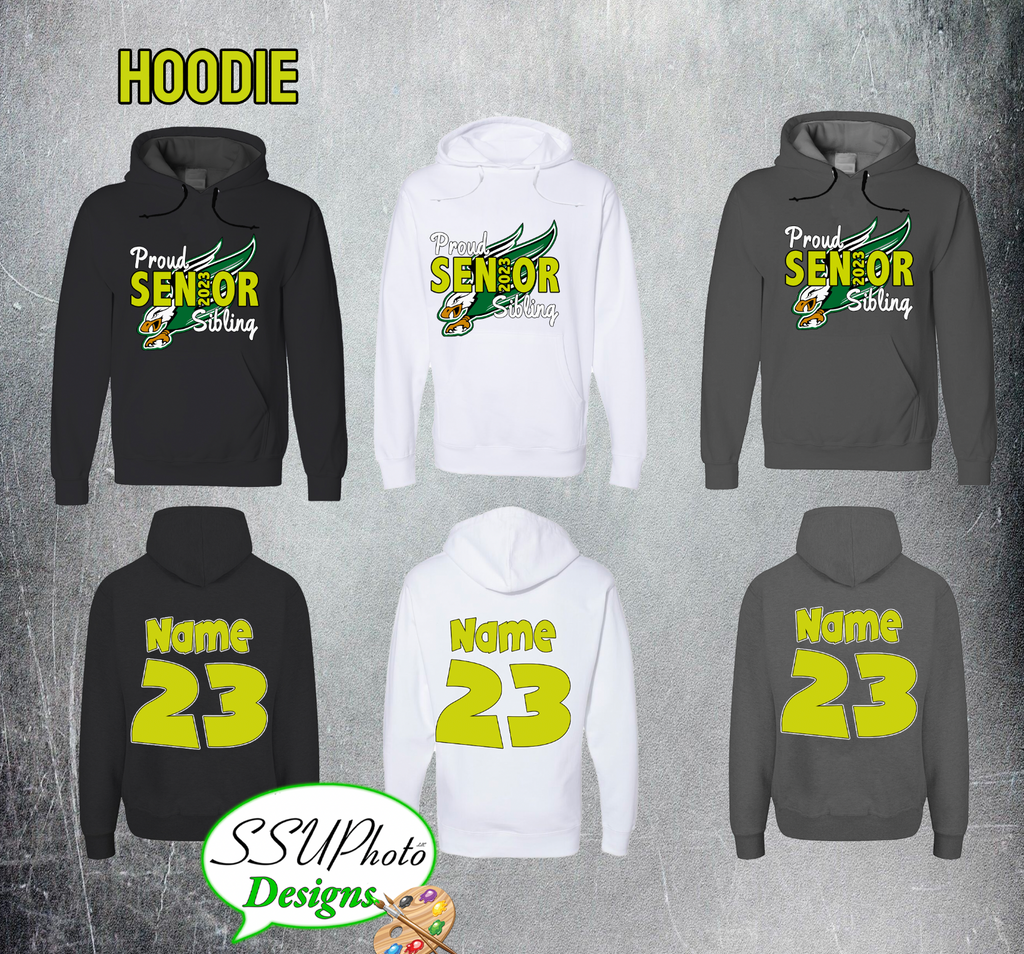 "Proud Sibling" Enfield Safe Grad 2023 Pullover Hoodie