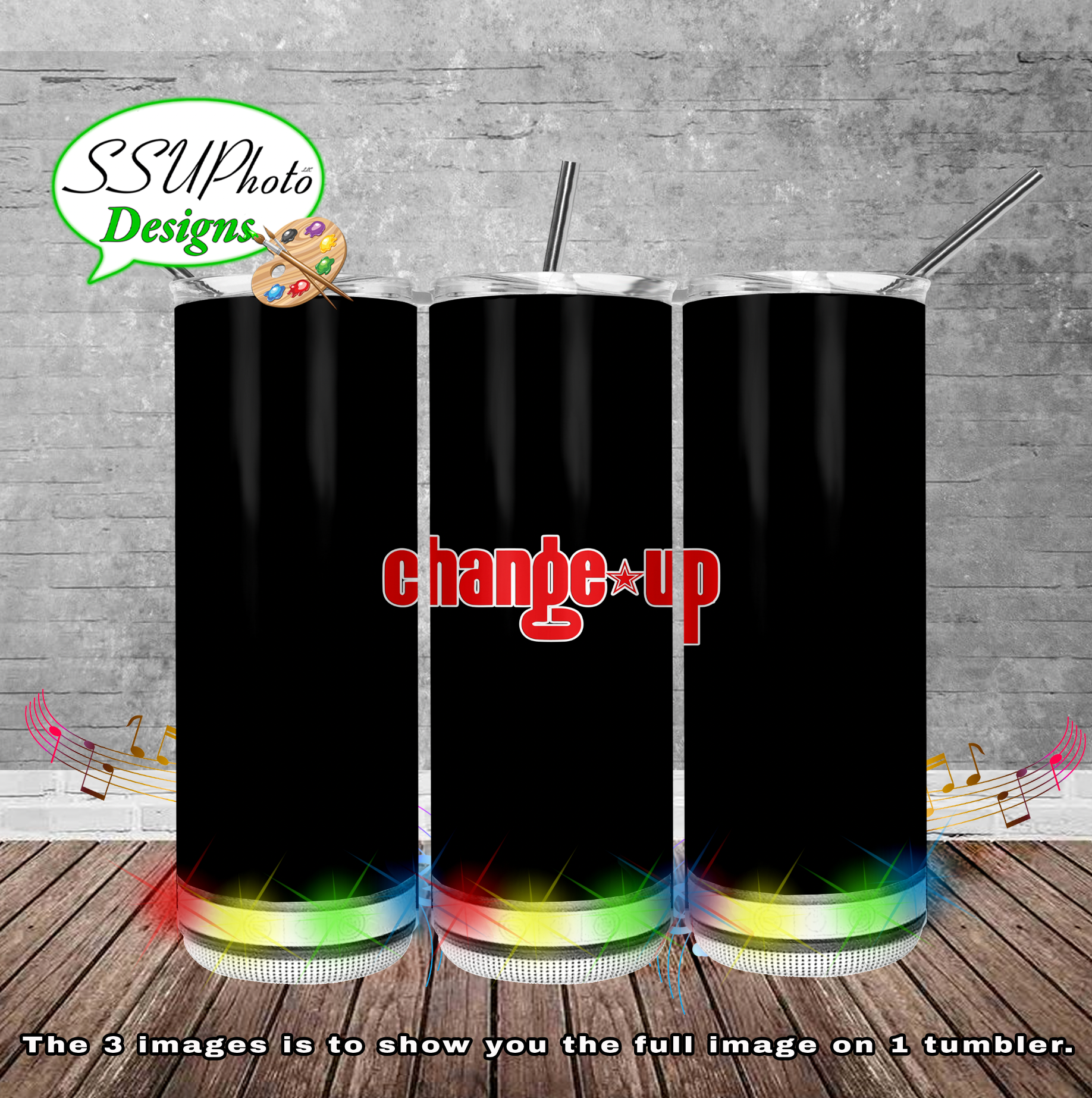 Change * Up Band Stainless Steal Tumblers