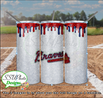 Baseball Glitter Collection  20 oz and 30 OZ Skinny TumblerD Digital Design