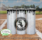 Baseball Glitter Collection  20 oz and 30 OZ Skinny TumblerD Digital Design