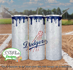 Baseball Glitter Collection  20 oz and 30 OZ Skinny TumblerD Digital Design