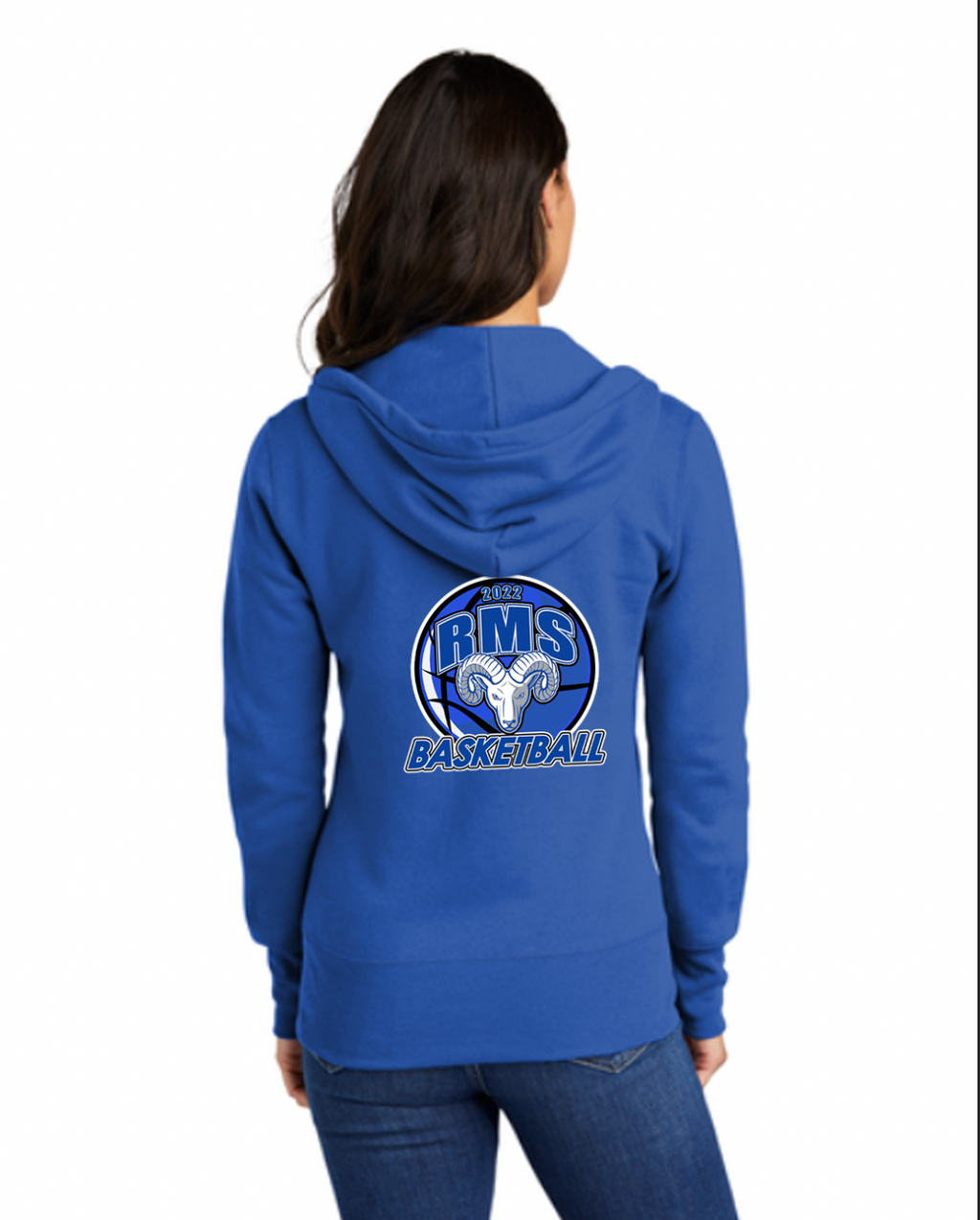 RMS Rams Basketball zip-up Hoodie 2022
