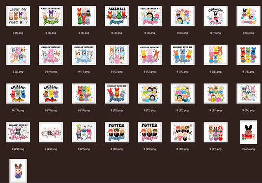 Fancy Peep PNG Designs DESIGN 2023