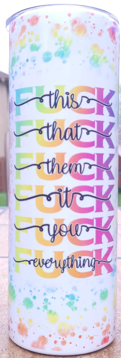 Custom Designed 20oz Skinny Tumblers