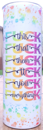Custom Designed 20oz Skinny Tumblers