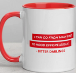 Custom Designed white Mug with colored handle