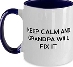 Custom Designed white Mug with colored handle