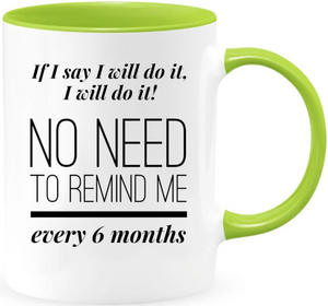 Custom Designed white Mug with colored handle
