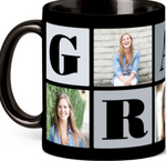 Custom Designed white Mug with colored handle