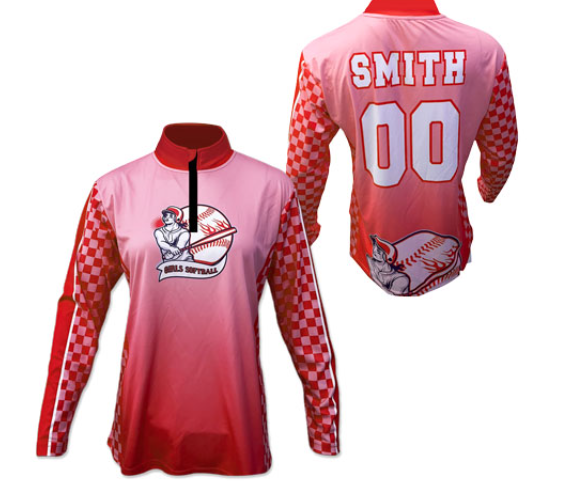 LADIES QUARTER ZIP LS