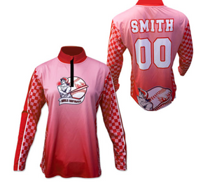 LADIES QUARTER ZIP LS
