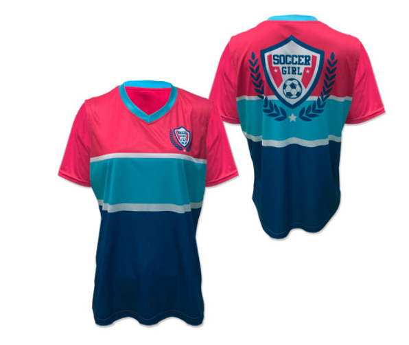 LADIES POLYESTER VNECKS S