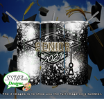 Seniors 2021 Splatter20 oz and 30oz OZ Skinny TumblerD Digital Design