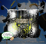Seniors 2021 Splatter20 oz and 30oz OZ Skinny TumblerD Digital Design